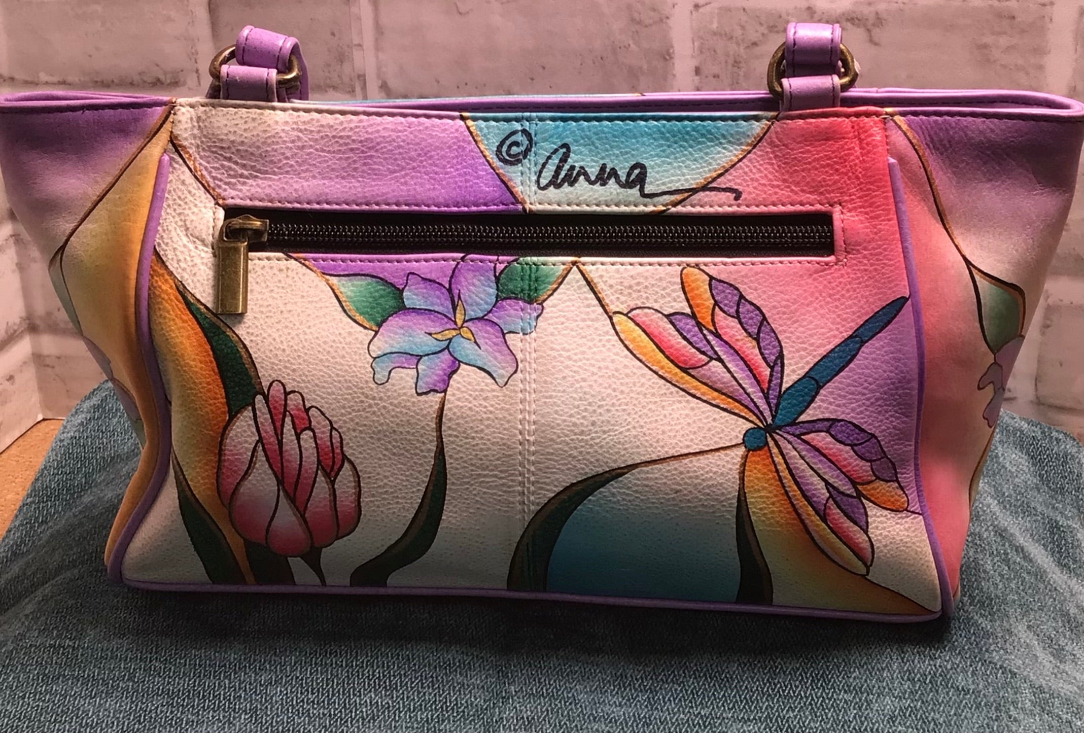 Anna by Anuschka Small Tote Handbag (7896666407150)